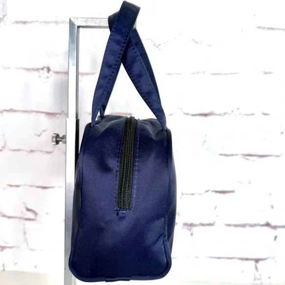 KATE SPADE NEW YORK Navy Nylon 7” Mini Satchel Tote Bag Y2K 90’s Purse Vintage - Picture 10 of 15
